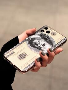 Funny Dollar Print Phone Case Compatible With IPhone15/15Plus/15Pro/15Promax