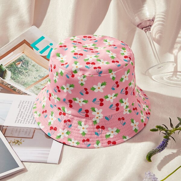 

Floral Print Bucket Hat, Multicolor