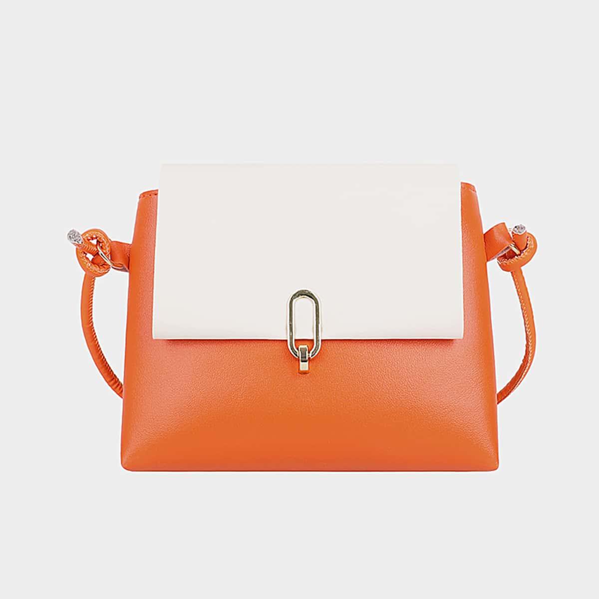 

Colorblock Flap Crossbody Bag, Multicolor