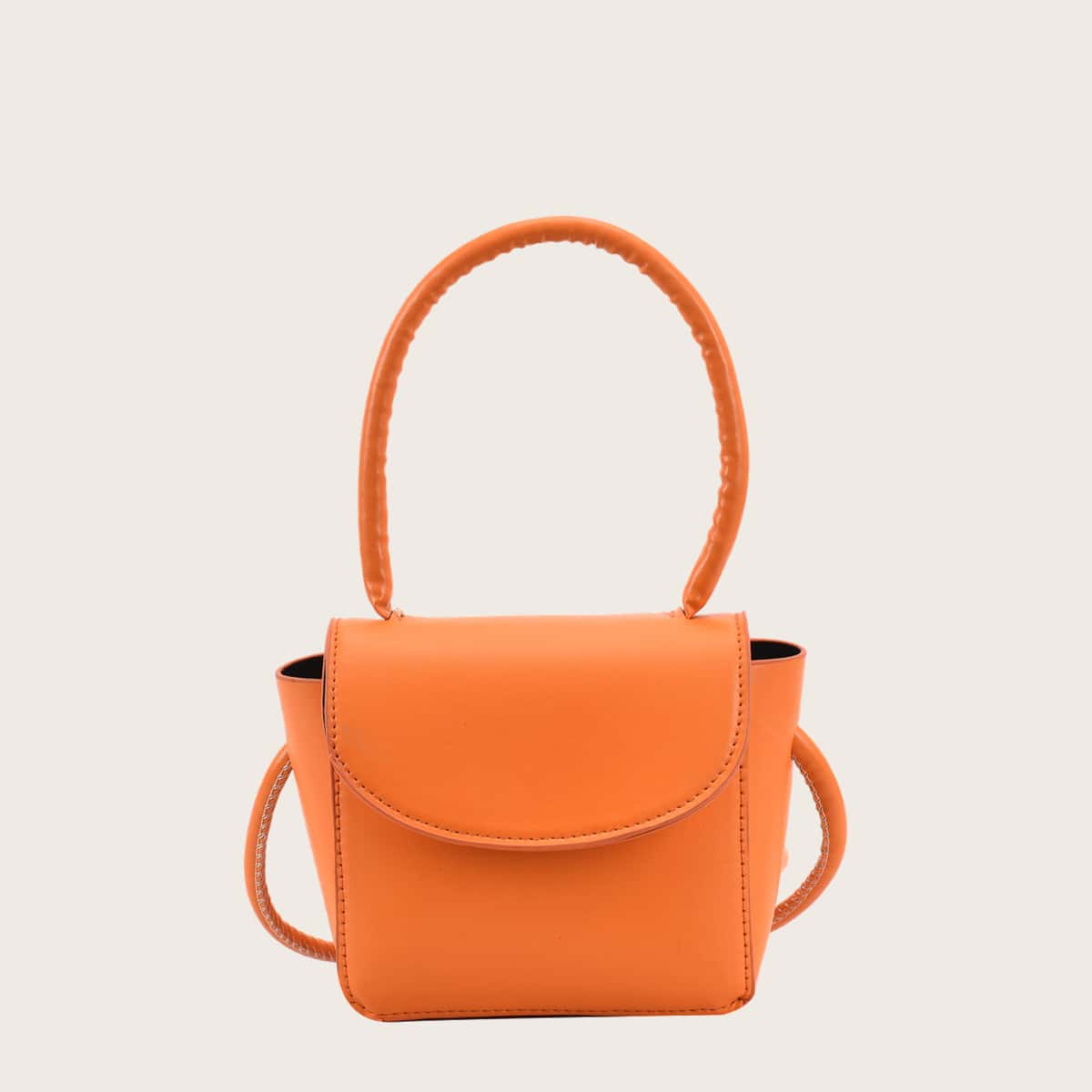 

Solid Satchel Bag, Orange