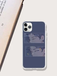 Vỏ điện thoại hình nhân vật - Màu xanh bụi bặm - Xem 2