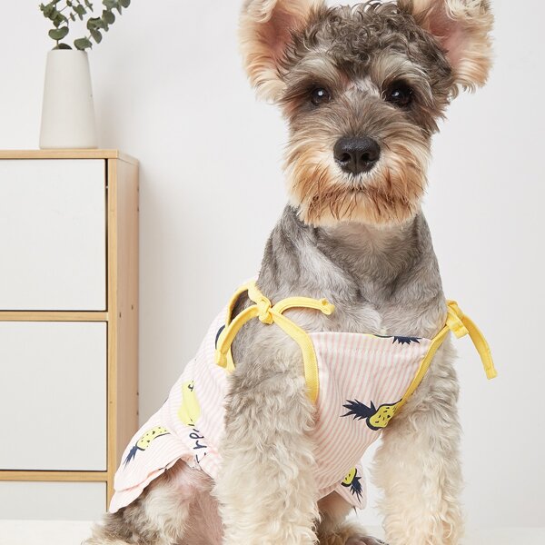 

Fruit Print Pet Dress, Pink