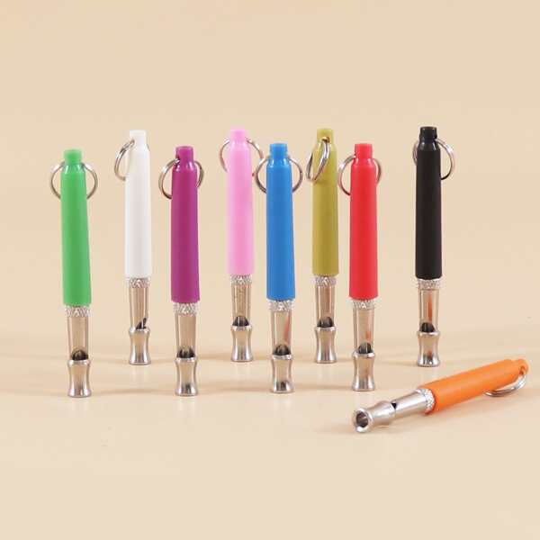 

1pc Random Color Pet Training Whistle, Multicolor