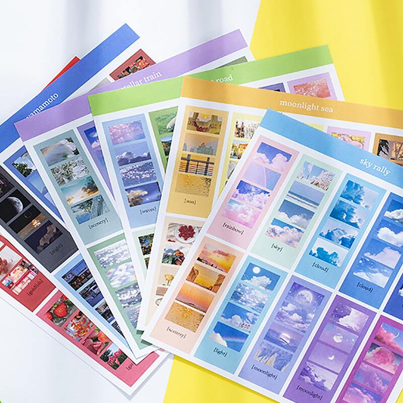 

3sheets Mixed Pattern Random Sticker, Multicolor