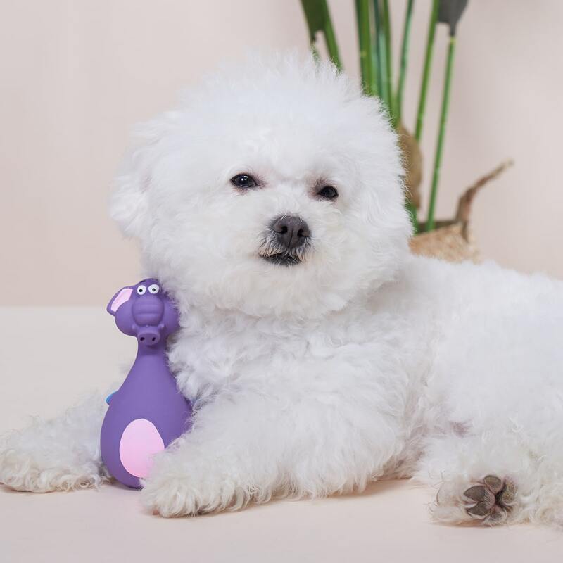 

1pc Elephant Shaped Pet Sound Toy, Purple