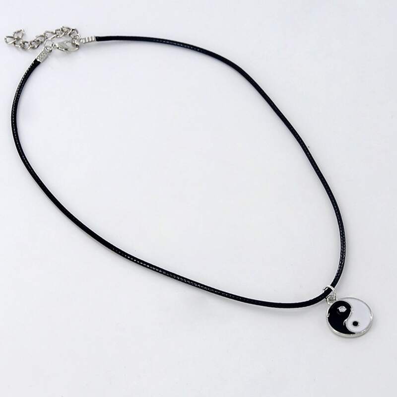 

Yin & Yang Rope Choker, Silver