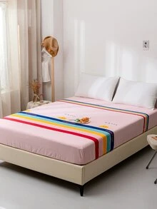Lenzuolo con angoli a righe - Multicolore - Visualizzare 3