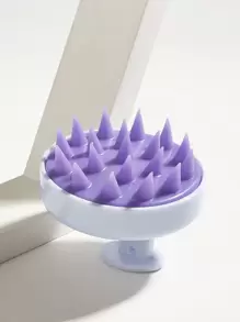 1 件随机颜色洗发刷家用发刷女士长发硅胶按摩刷梳头皮洗发，返校，旅行度假必备，女士发饰