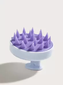 1 件随机颜色洗发刷家用发刷女士长发硅胶按摩刷梳头皮洗发，返校，旅行度假必备，女士发饰