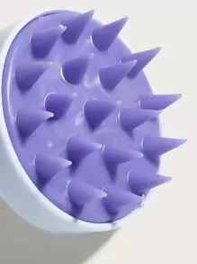 1 件随机颜色洗发刷家用发刷女士长发硅胶按摩刷梳头皮洗发，返校，旅行度假必备，女士发饰