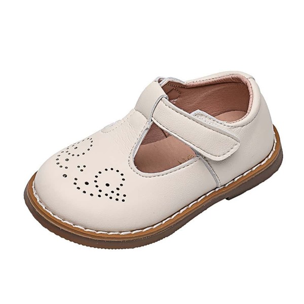 

Girls Hollow Out Mary Janes, Beige