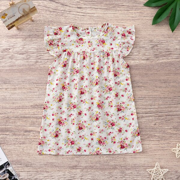 

Toddler Girls Ditsy Floral Smock Dress, Multicolor