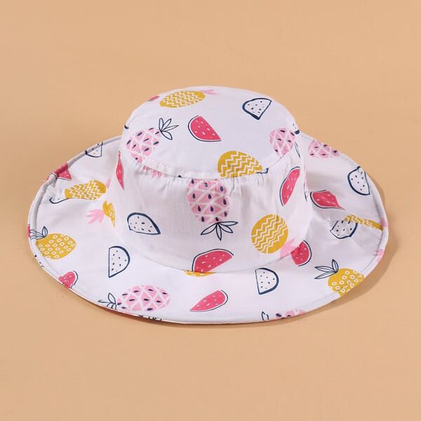 

Toddler Kids Fruit Print Bucket Hat, Multicolor