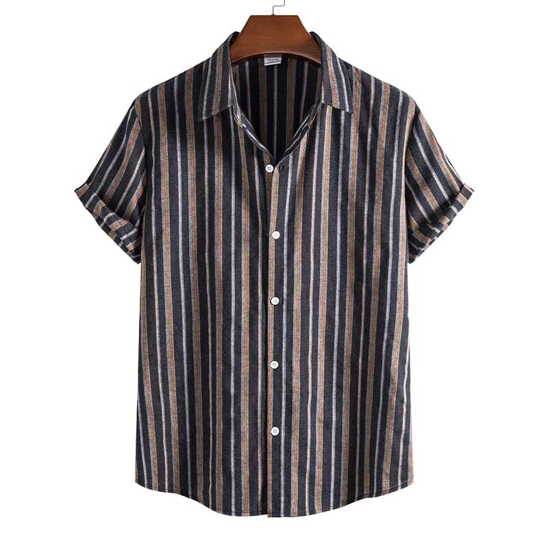 

Guys Striped Button Up Shirt, Multicolor