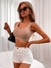 Aveloria 素色短版背心上衣