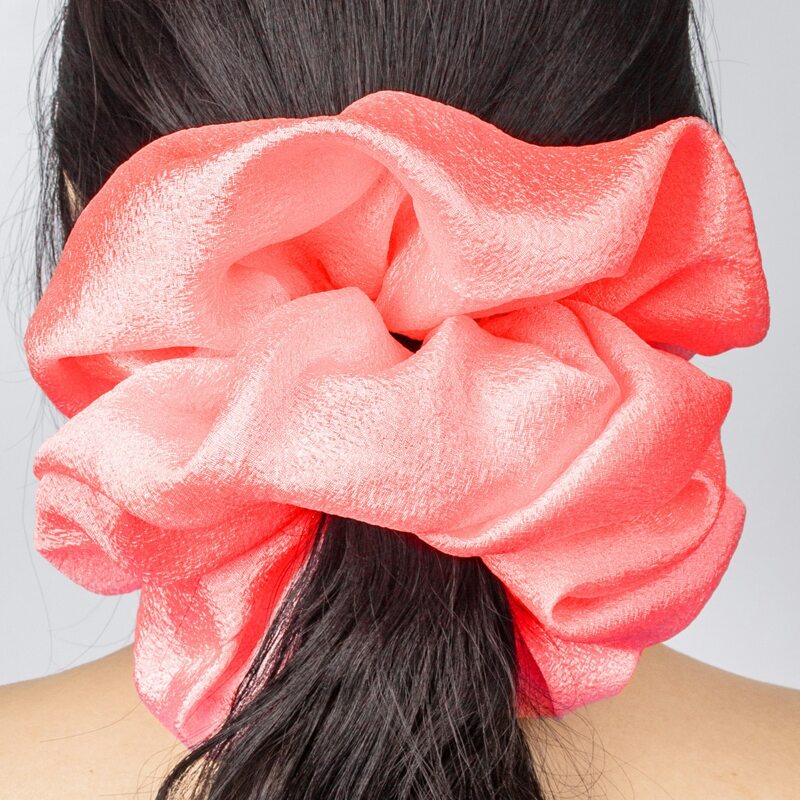 

Solid Hair Tie, Coral orange