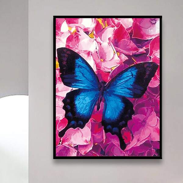 

Butterfly Pattern Diamond Painting Without Frame, Multicolor