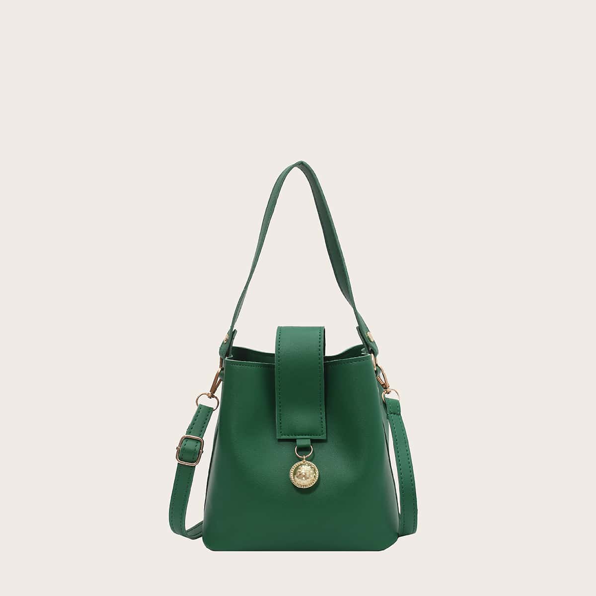 

Minimalist Bucket Bag, Green