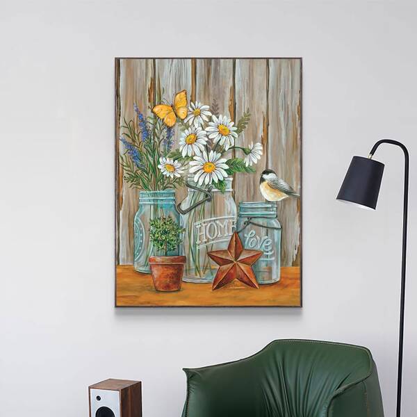 

Vase Pattern Diamond Painting Without Frame, Multicolor