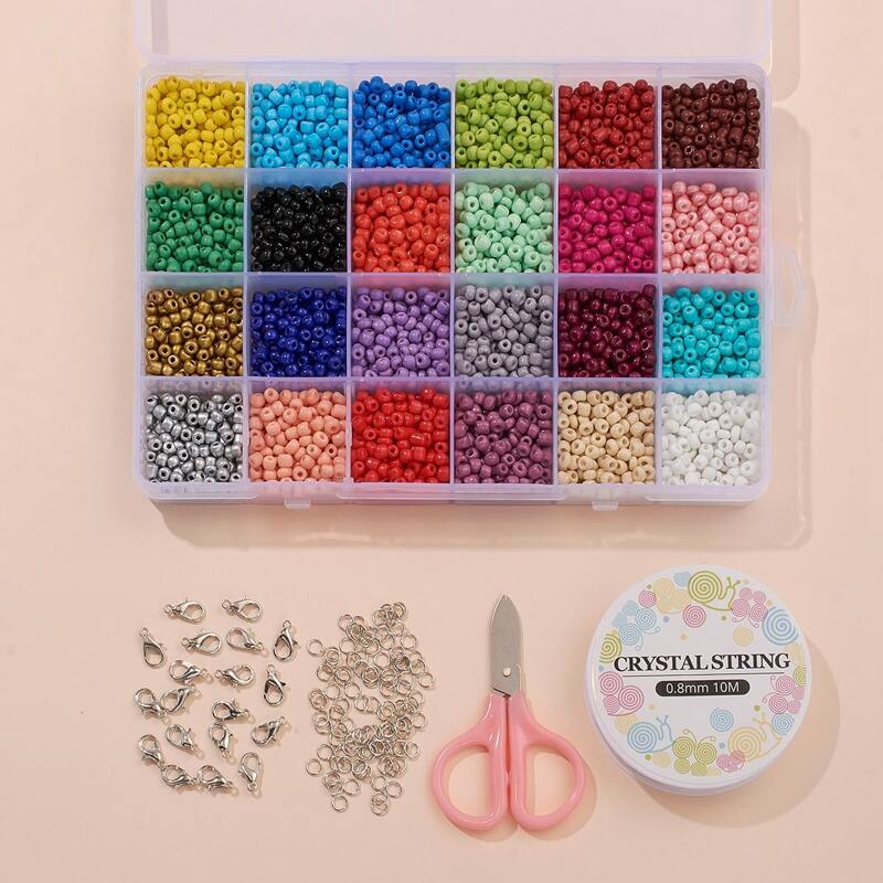 

1box Bead DIY Jewelry Accessory Set, Multicolor