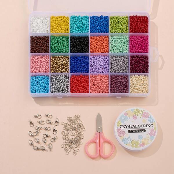 

1box Bead DIY Jewelry Accessory Set, Multicolor