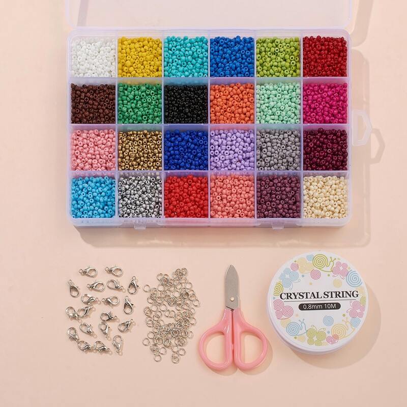 

1box Bead DIY Jewelry Accessory Set, Multicolor
