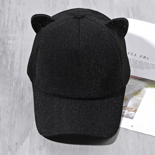 

Solid Baseball Cap, Black