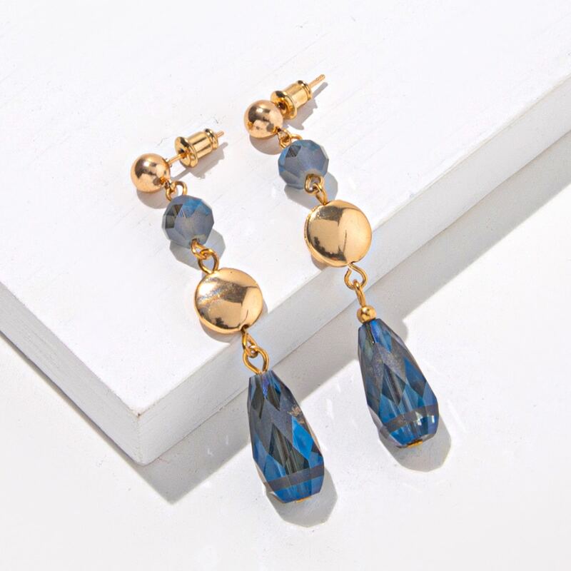 

Rhinestone Drop Earrings, Multicolor