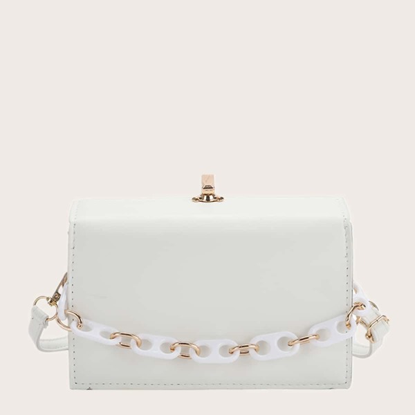 

Minimalist Satchel Bag, White