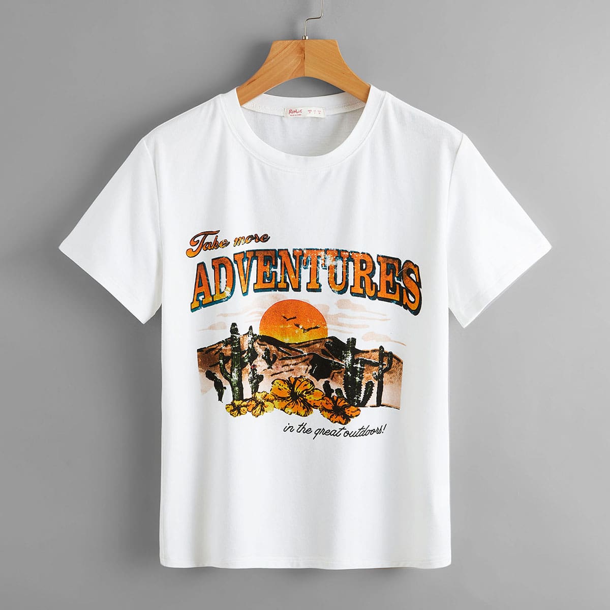 

Letter Graphic Tee, White