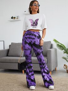 Muchica 紮染喇叭褲