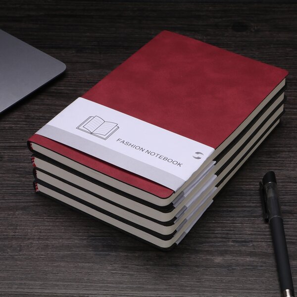 

1pc Random Color A5 Notebook, Multicolor