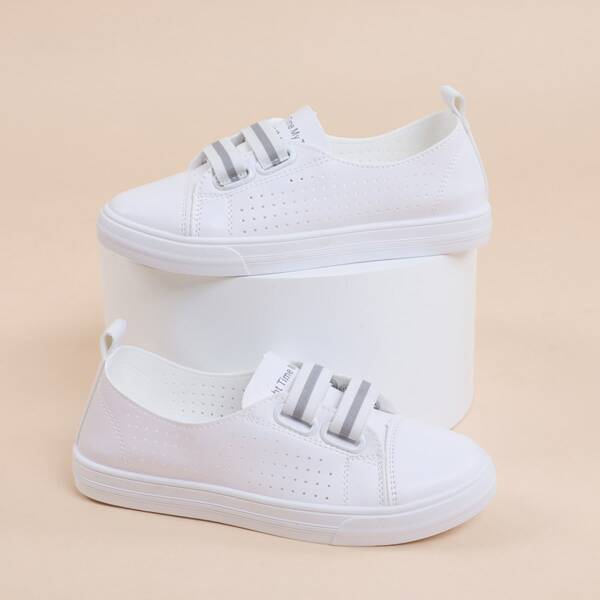 

Slip On Perforated Skate Shoes, White