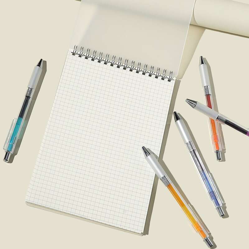 

1pc Clear Cover Notebook, White
