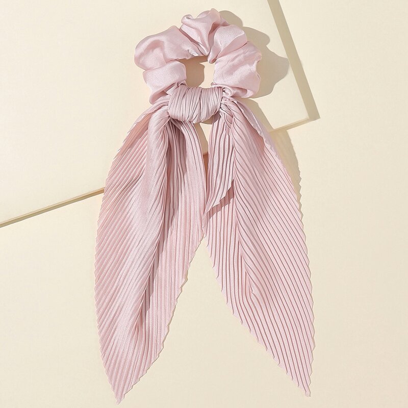 

Knot Design Scrunchie Scarf, Pink