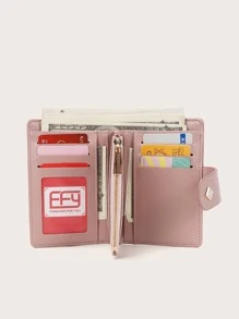Lizard Embossed Purse - Dusty Pink - View 2