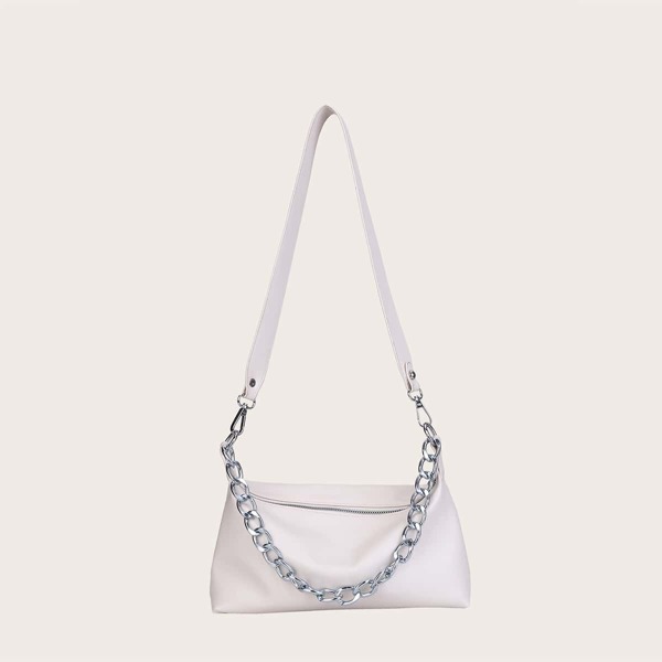 

Chain Shoulder Bag, White