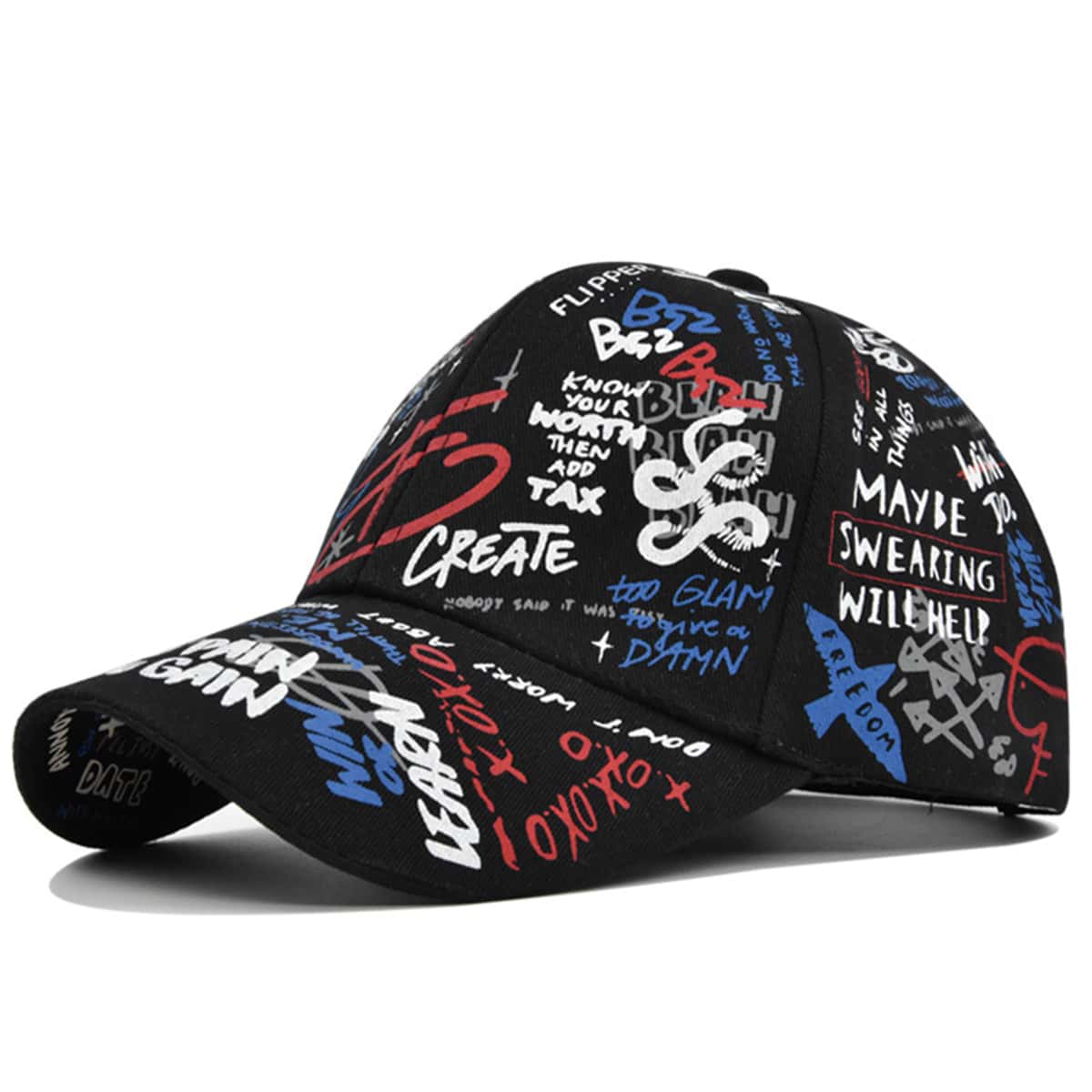 

Guys Graffiti Baseball Cap, Black