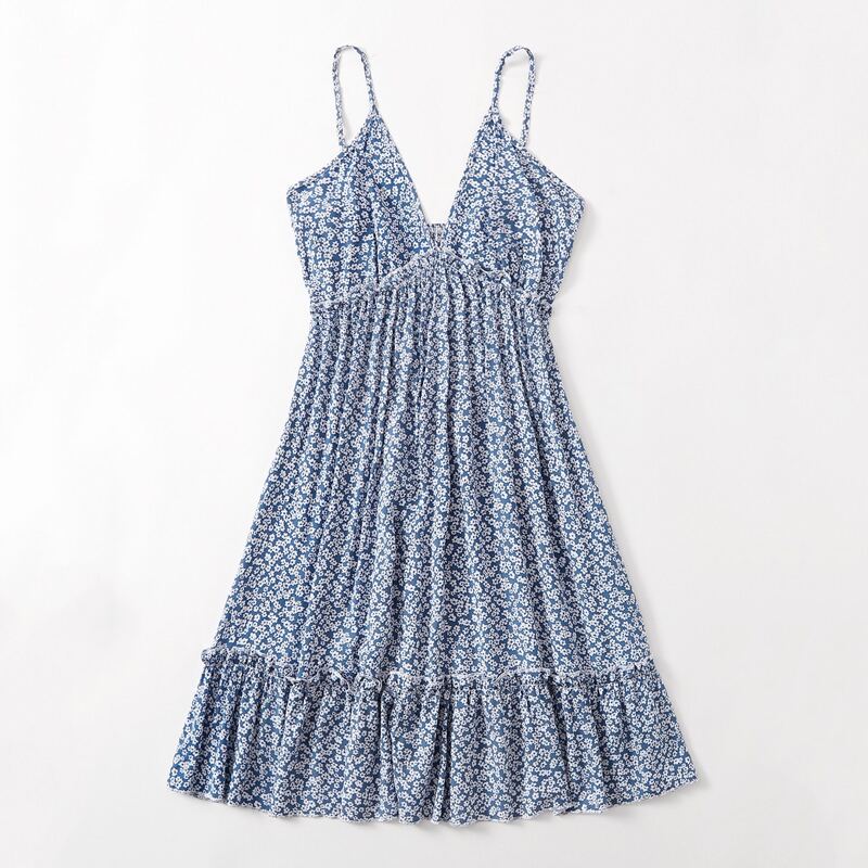 

Ditsy Floral Cami Dress, Blue and white