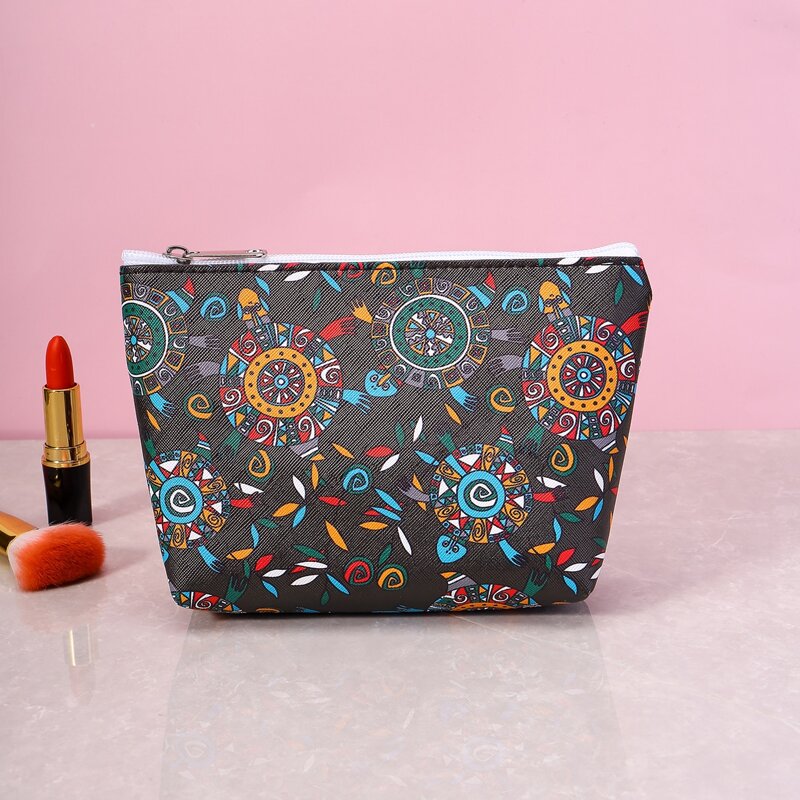 

Graphic Zipper Makeup Bag, Multicolor