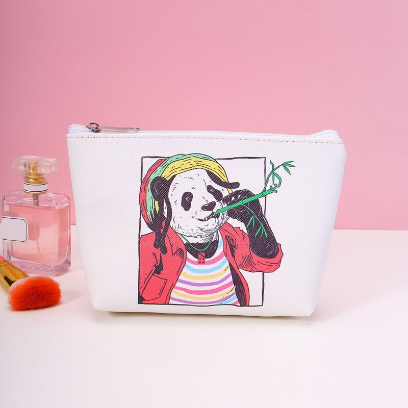 

Cartoon Panda Zipper Makeup Bag, Multicolor