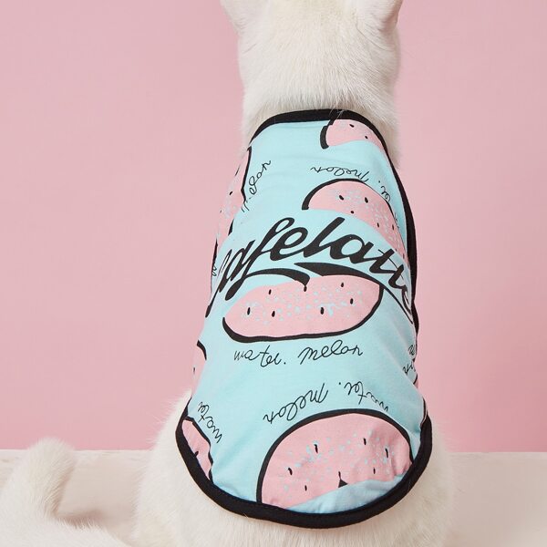 

Watermelon Print Pet Tank, Multicolor