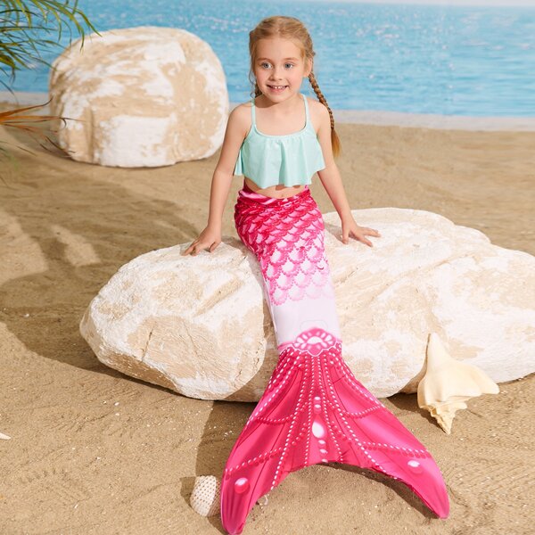 

Toddler Girls Mermaid Tail Skirt, Pink