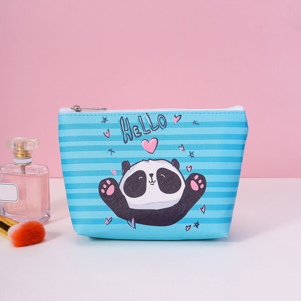 

Cartoon Panda Zipper Makeup Bag, Multicolor