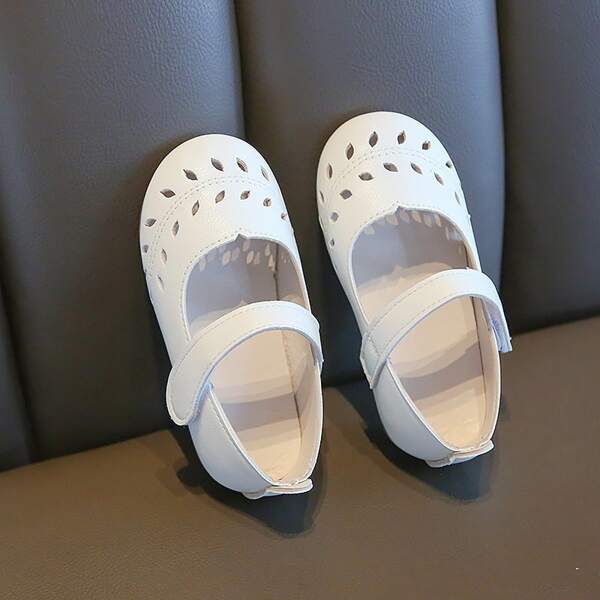 

Toddler Girls Hollow Out Flats, White