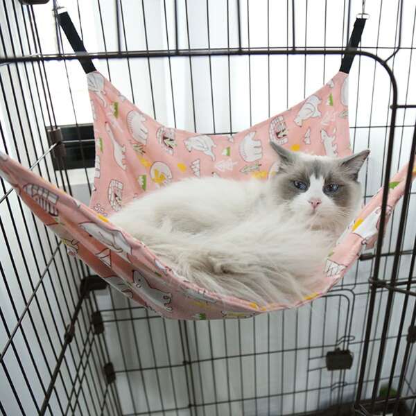 

1pc Cartoon Graphic Hammock, Pink