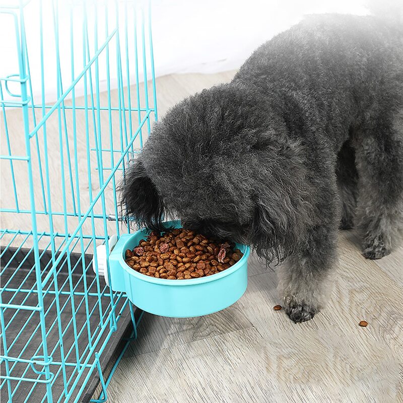 

1pc Hanging Pet Bowl, Blue