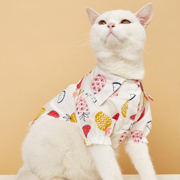 

Fruit Print Pet Shirt, Multicolor