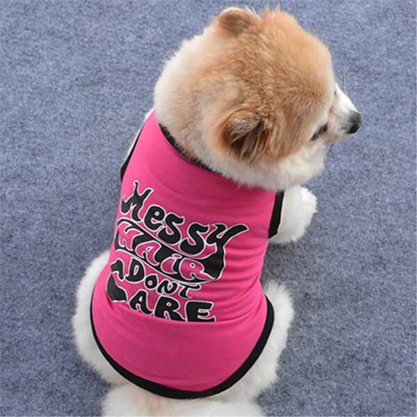 

Slogan Graphic Pet Tank, Hot pink