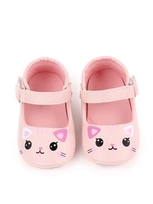 Bebe Chaussures Plates A Dessin Anime Shein